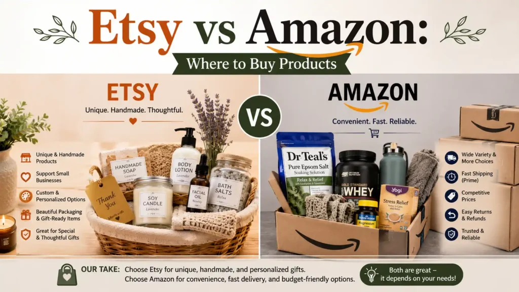 Etsy vs Amazon Where to Buy Products