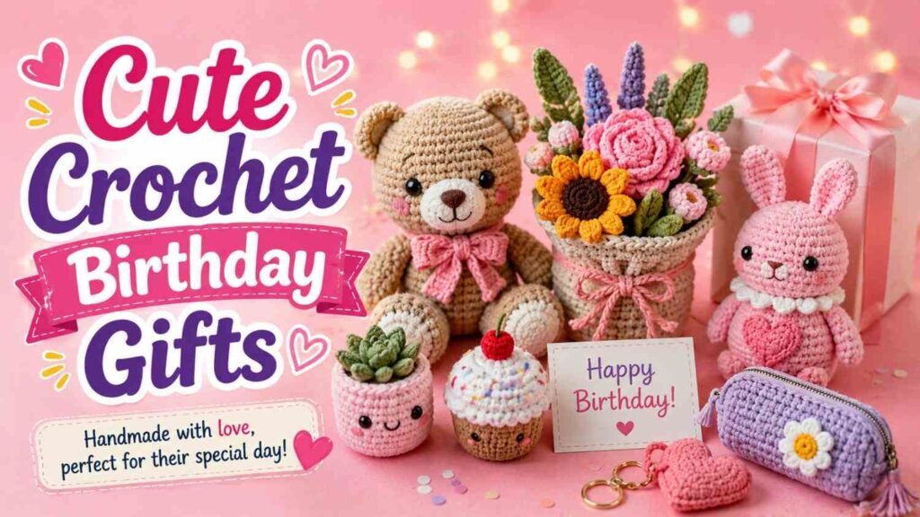 Handmade crochet plushie and keychain birthday gift ideas